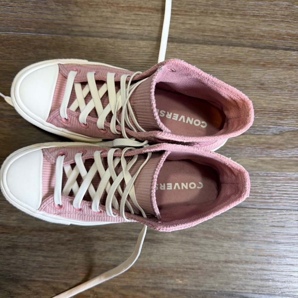 Converse Chuck Taylor All Star Lift Hi Night Flamingo Pink Water Repellent Sz 7 - Picture 7 of 11